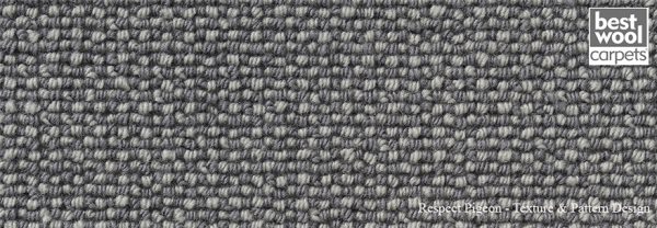 Mocheta din lana Best Wool - Pure New - Respect Pigeon tpd cu sigla