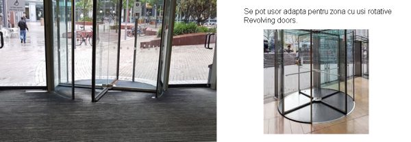Stergatoare pentru usi rotative revolving doors