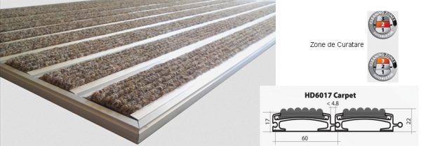 Stergator Aluminiu HD6017 Carpet