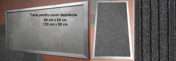 Tava stergator dezinfectare - decontaminare