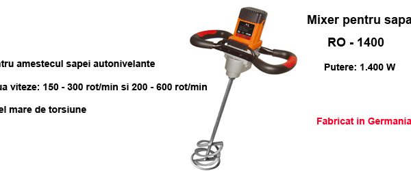 Mixer sapa autonivelanta