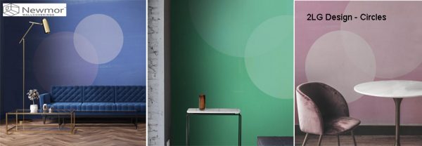 tapet personalizat Newmor 2LG design circles imagine 3