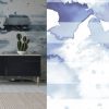 tapet personalizat nemor watercolour design stripes imagine