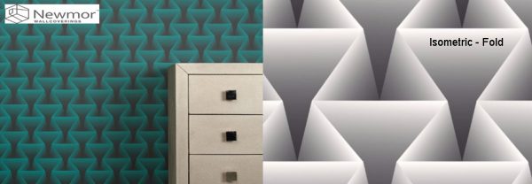 tapet personalizat newmor design isometric fold imagine 1
