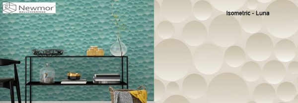 tapet personalizat newmor design isometric luna imagine 1