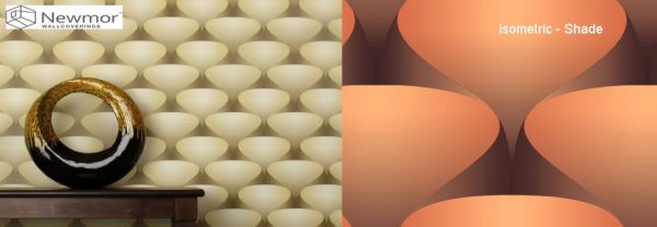 tapet personalizat newmor design isometric shade imagine1