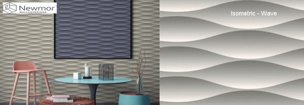tapet personalizat newmor design isometric wave imagine 1