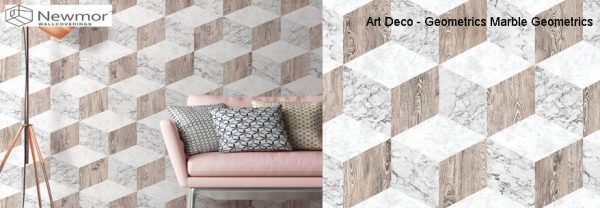 tapet personalizat newmor geometrics design marble Geometrics imagine 1