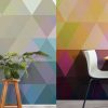 tapet personalizat newmor geometrics triangle design imagine 1